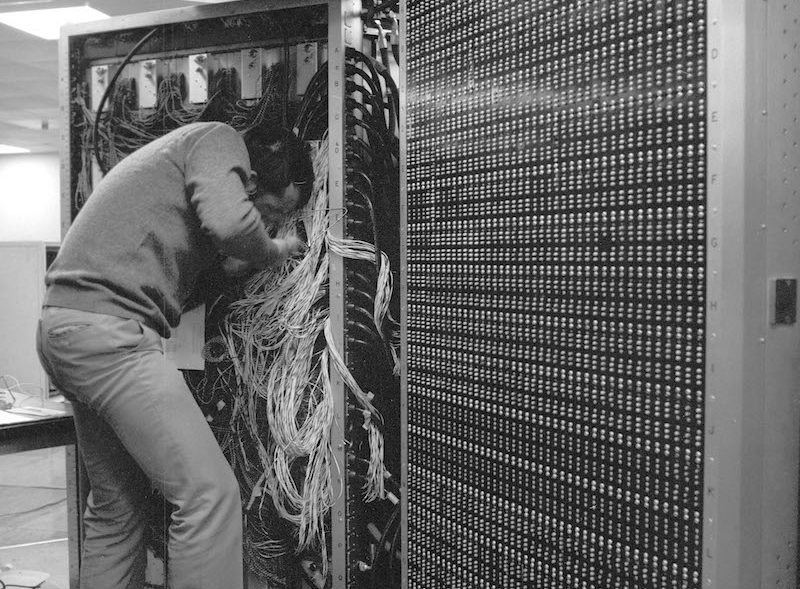 Computer work at CERN in 1973